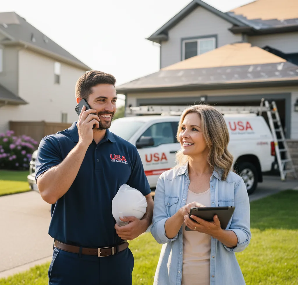 USA Roof Repair Experts customer support in Winfield